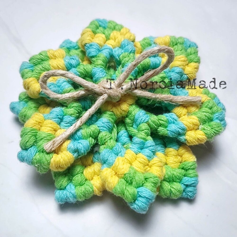 Furby Macrame Coaster SINGLE: 1pc